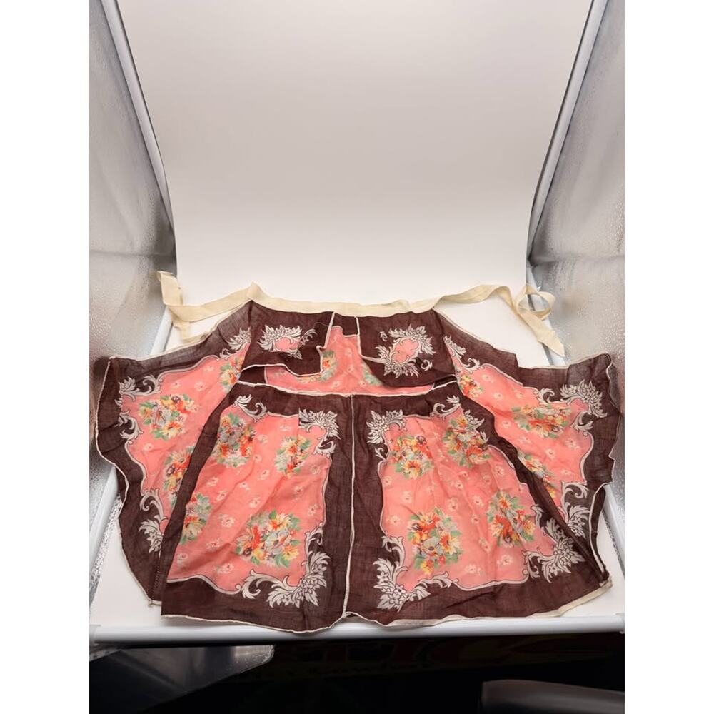 Vintage Sheer Handkerchief Hostess Apron